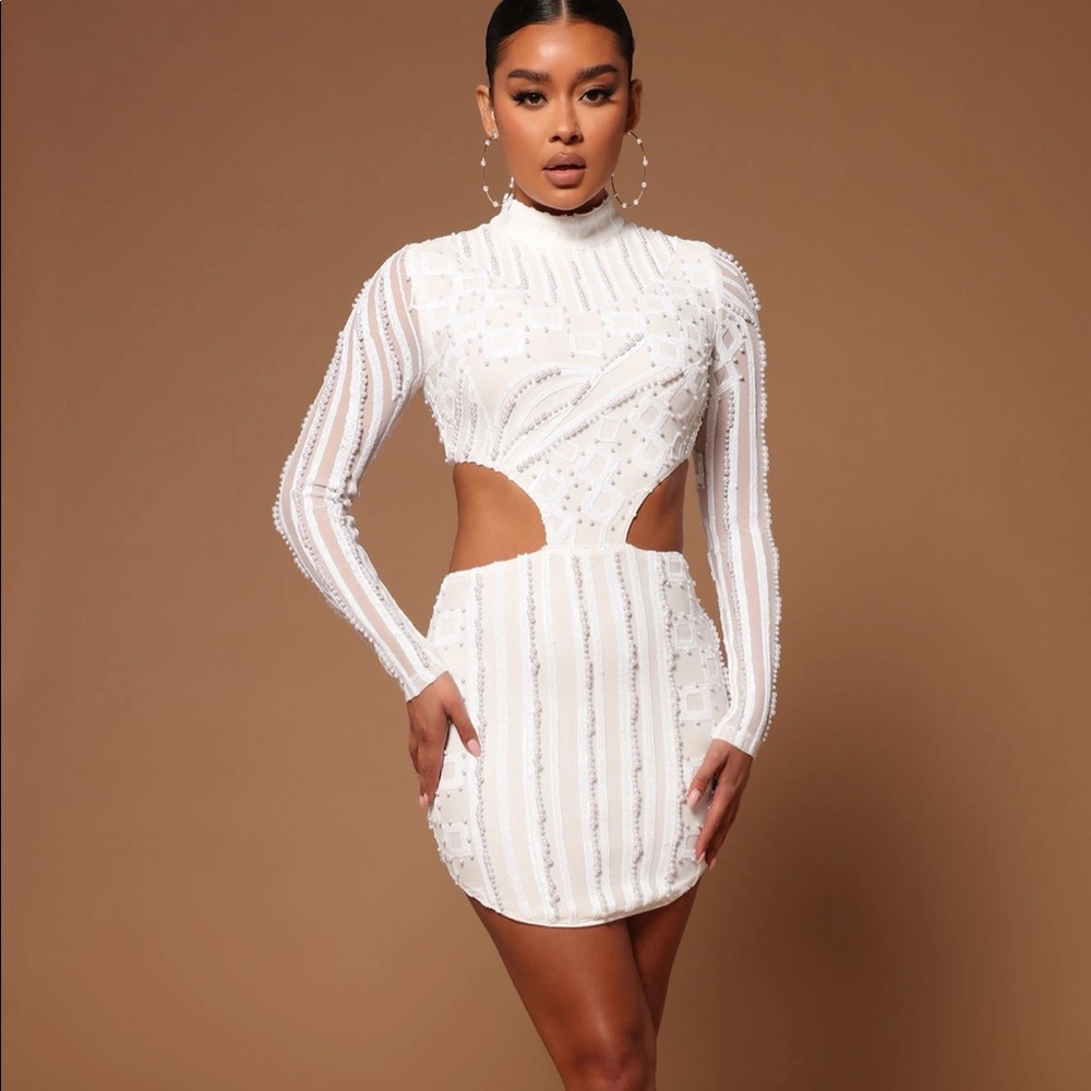Fashion Luxe Nadia Sequin Embellished Dress